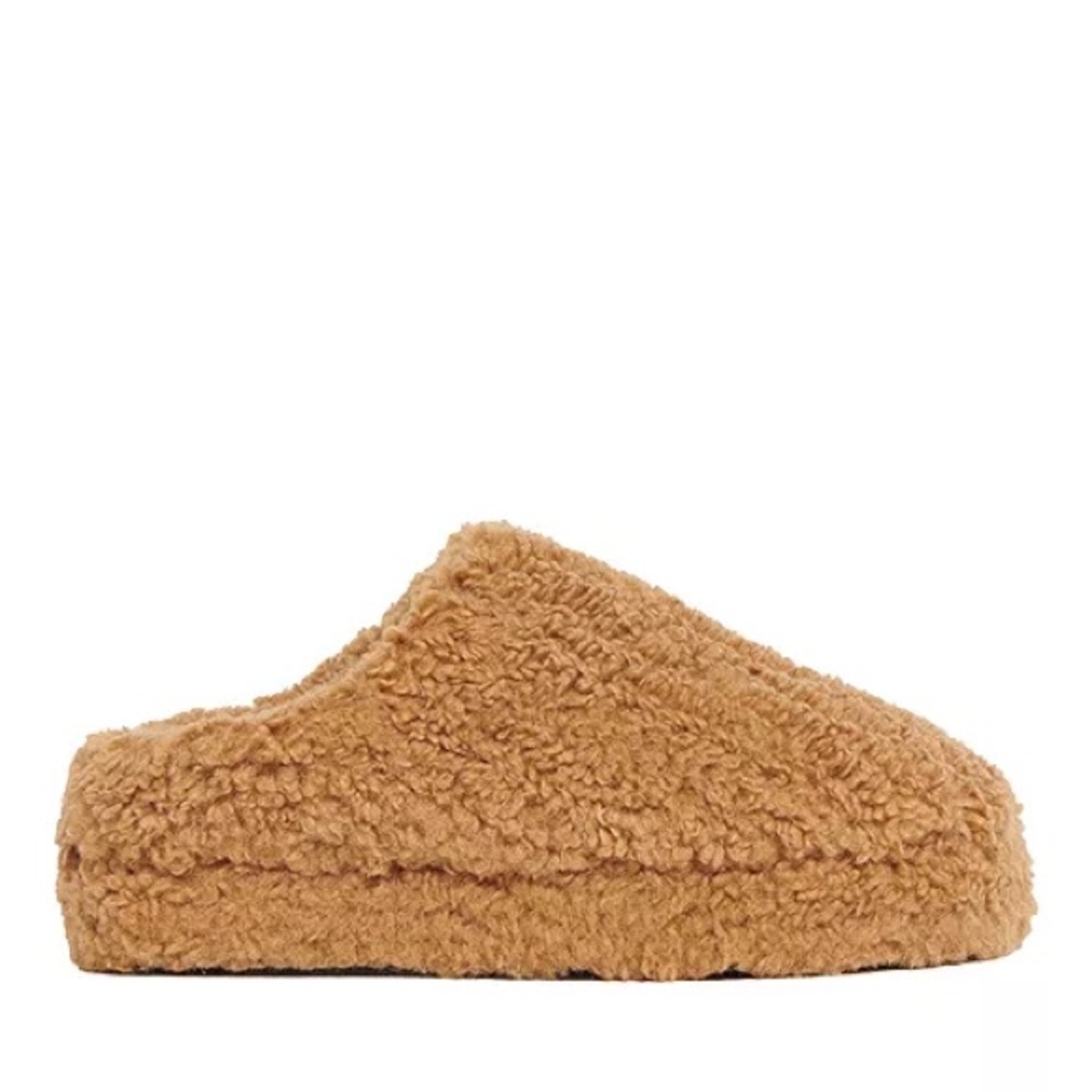 Apparis Women's Misha Bouclette Slipper hazelnut size 8